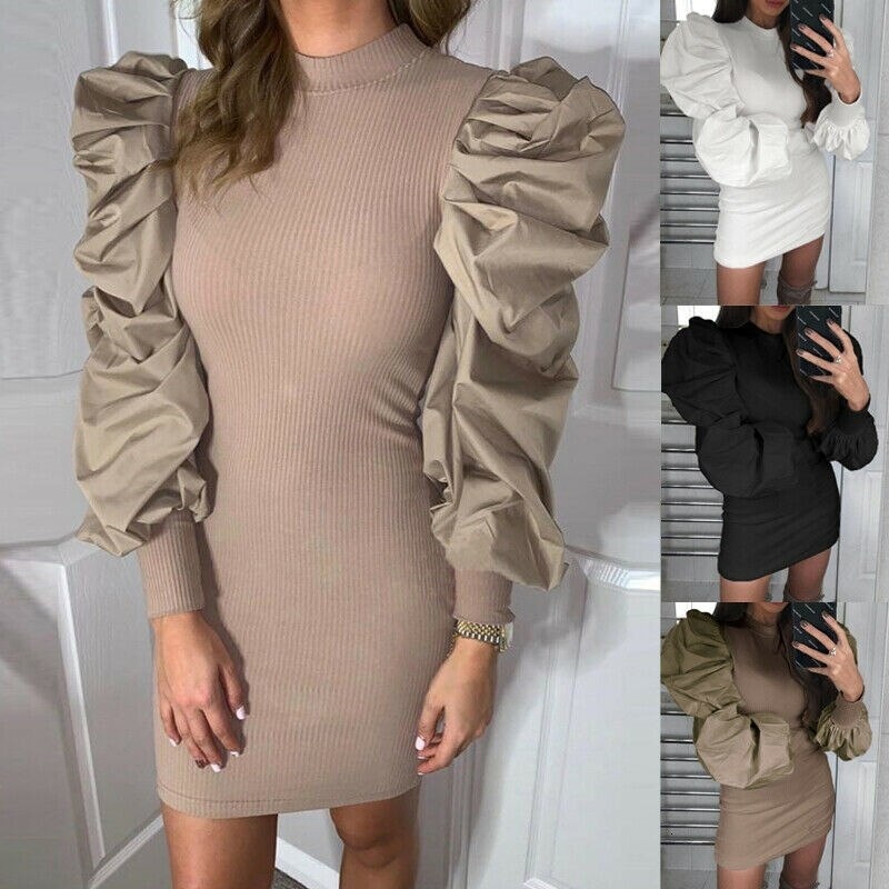 Women's Casual Knit Bodycon Solid ...